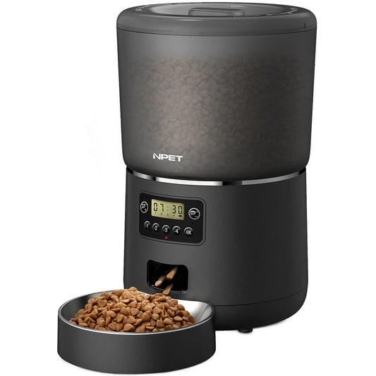 4L Automatic smart pet feeder for cats dogs with stainless steel bowl