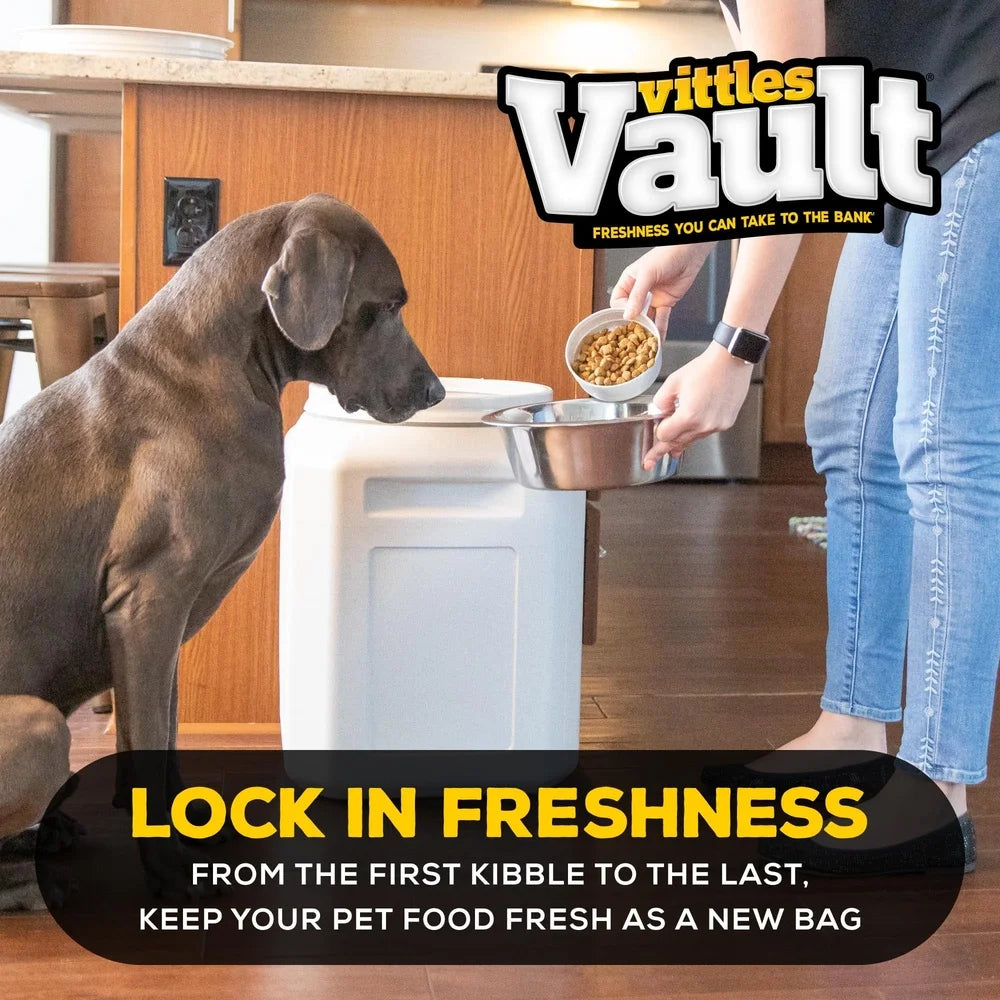 Airtight Pet Food Storage Container 50lb Capacity BPA-Free Moisture Control Indoor Outdoor Pest Resistant