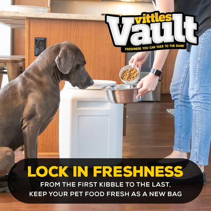 Airtight Pet Food Storage Container 50lb Capacity BPA-Free Moisture Control Indoor Outdoor Pest Resistant
