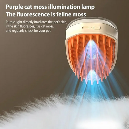 Pet Brush Steamy Self-Cleaning Shedding Brush Rechargeable