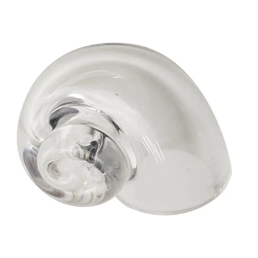 Hermit Crab House Clear Glass Conch Shells Fish Tank Ornaments