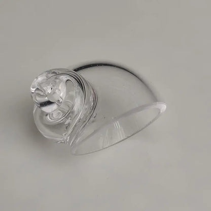 Hermit Crab House Clear Glass Conch Shells Fish Tank Ornaments