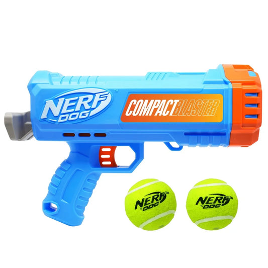 Tennis Ball Launcher with 2 Balls  40ft Distance Chewable