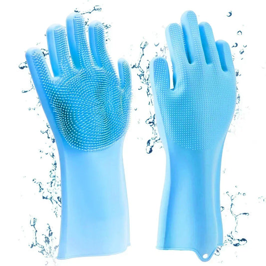 Pet Grooming Gloves Dog Cat Bathing Cleaning   Hair Removal