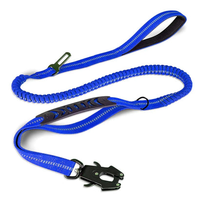 Shock Absorbing Pet Leashes with Car Seatbelt for Large Dogs