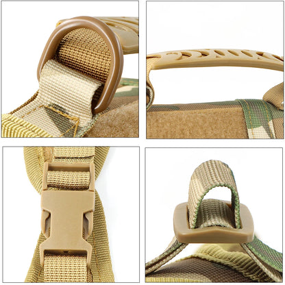 Tactical Cat Harness Adjustable Vest For  Small Dogs with Control Handle Walking Training